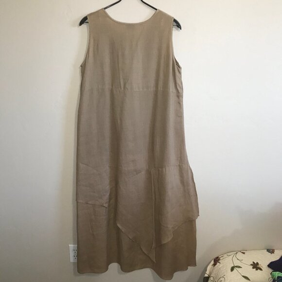 Cocktail Brand Large Brown Dress Layered Vintage​​​ - Picture 2 of 8